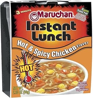 Maruchan HOT & SPICY CHICKEN FLAVOR Instant Lunch 2.25oz (24 pack)