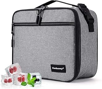 Small cooler bag Small lunch bag for Office School Picnic Beach, Freezable Lunch Bag Small Insulated Bag For Kids Adults,Leak-proof School Lunch Box Freezer Lunch Bags ,Lunch Box with Ice Packs