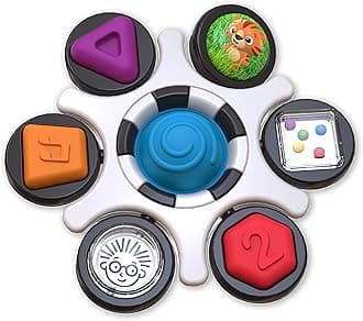 Baby Einstein Curiosity Clutch Fidget Sensory Toy and Pop It Rattle, BPA Free Infant Teether, Age 3 Months+