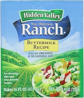 Original Ranch - Buttermilk Recipe - Salad Dressing & Seasoning Mix - Makes 16 FL OZ (473 mL) - Net Wt. 0.4 OZ (11 g) - Pack of 5 Packets