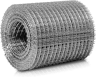 Rodent Proofing Galvanized Wire Metal Mesh - 6m x 100mm Blocks Rats, Mice, Mouse, Squirrel & Bird Access Internal & External Pest Prevention for Filling In Gaps Around The Home & Garden