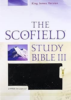 Scofield Study Bible III-KJV: New King James Version, The Scofield Study Bible III, Zipper Duradera Black
