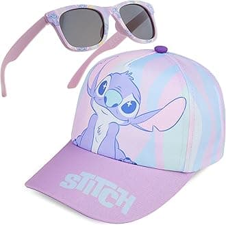 Sunglasses Baseball Cap Set for Girls Breathable Adjustable Summer Sun Hat and UV400 Kids Sunglasses Summer Kids Travel Essentials