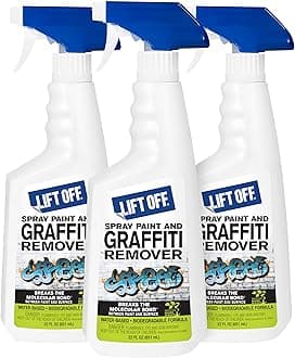 Motsenbocker's Lift Off 41101-3PK Spray Paint and Graffiti Remover – Removes Spray Paint, Acrylic, and Enamel – Safe for Wood, Metal, Concrete, Plastic – Water-Based Formula – 22 Fl Oz (Pack of 3)