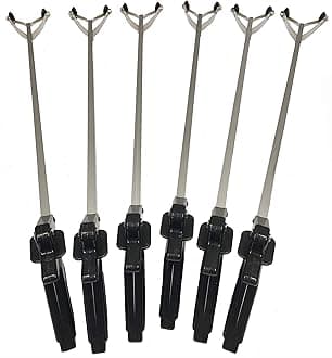 ArcMate EZ Reacher - Heavy Duty Grab-It Reaching Tool - Grabber Reacher with 4.5 Inch Jaws, Can Lift a Dime to 8 lb. Brick, Lightweight, Sturdy, Ideal for Commercial, Maintenance, Seniors, 40", 6 Pack