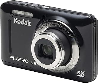 Kodak PIXPRO Friendly Zoom FZ53 16 MP Digital Camera with 5X Optical Zoom and 2.7 LCD Screen (Black) by Kodak
