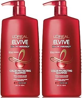 Elvive Color Vibrancy Shampoo, 28 Fl Oz, Pack of 2 | For Color Treated Hair | Color Protection | With Linseed Elixir | High Shine