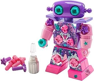 Design & Drill Sparklebot Robot Toy, 23-Piece Set, Kids Drill Sets, STEM Toys, Gift for Kids Ages 3+