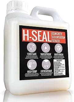 CONCRETE COUNTERTOP/WORKTOP SEALER | FOOD SAFE | HIGH TEMP | MATT FINISH | WATERPROOF | UV RESISTANT (1 Litre)