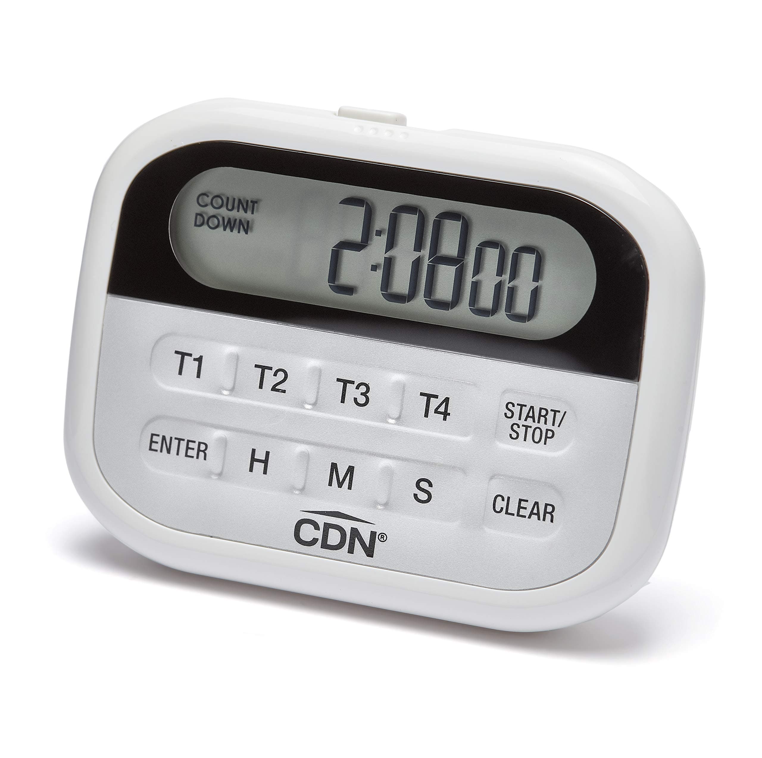 CDN PT2 Component Design Northwest 4-Event Clock Digital Timer, White