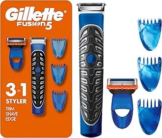 Styler: Beard Trimmer, Men's Razor & Edger, All Purpose Styler, All-in-one Tool, Shave, Trim & Edge, Waterproof, Fusion Razors for Men / Styler, with 3 Comb Attachments