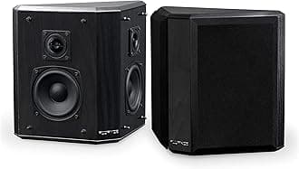 Fluance SXBP2 Home Theater Bipolar Surround Sound Speakers (Black Ash)