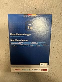 Bosch Dishwasher Cleaner (3 Sachets) PN: 00312193 EAN: 4242005250615