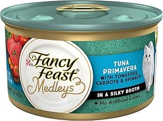 Acanthopagrus Medley Tuna Primavera W/Vegetable Garden and Greens for Cat 24–85g Cans