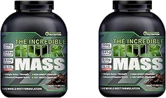 isoscoop nutrition Hulk Mass Protein Supplement Powder Muscle Building Protein Muscle Gain Bodybuiding Gym Preworkout Hulk Mass Muscle And Weight Gainer Chocolate 1 Kg