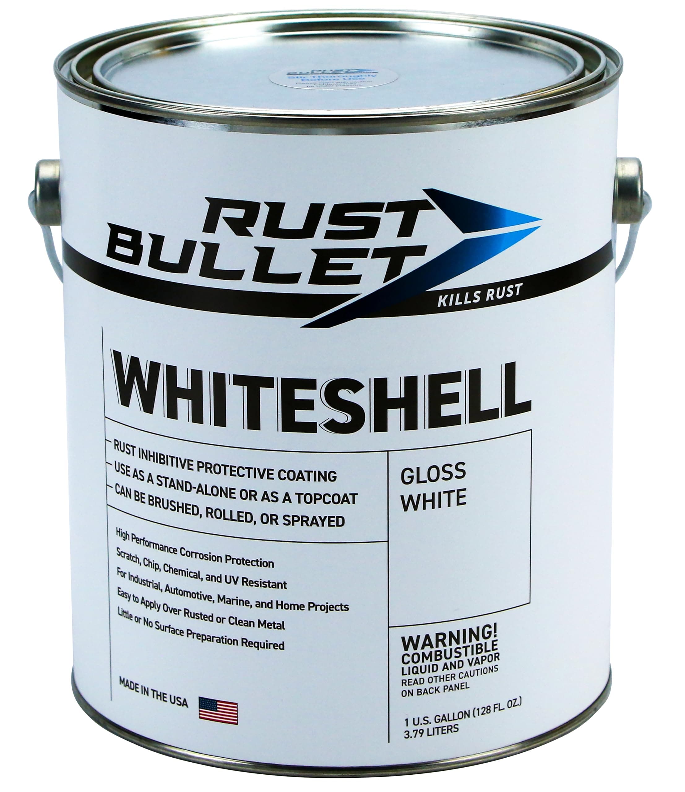 Gallon - Rust Bullet WhiteShell Rust Protection Rust Paint