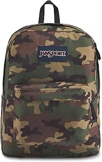 JanSport SuperBreak One Backpack, Surplus Camo - Durable, Lightweight Bag with 1 Main Compartment, Front Utility Pocket with Built-in Organizer - Premium Backpack