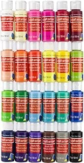 craft mart 24 Assorted Acrylic Paint Set by - Non-Toxic Paint for Drawing, Painting, & s Supplies - 1 Pack