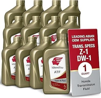 Idemitsu ATF Type H-Plus Automatic Transmission Fluid for Honda, Acura – 1 Quart, Case of 12 | Engineered for High Performance and Superior Anti-Wear Protection