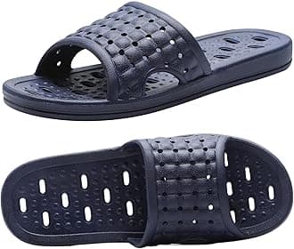 CzgcpycBath Slippers with Drainage Holes Quick-Drying Non-Slip Dormitory Home Bathroom Slippers Unisex