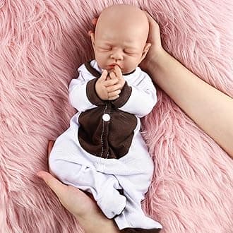 Vollence 14 inch Soft & Realistic Silicone Baby Dolls - Perfect Kids' & Birthday Gifts. Not Vinyl Dolls. Also Ideal for Children's Girl