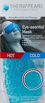Therapearl Cooling & Heating Compress For Headache, Dry, Puffy, Itchy Eyes - Soothing Relief Tool For Eye Comfort & Facial Care, 1 Mask
