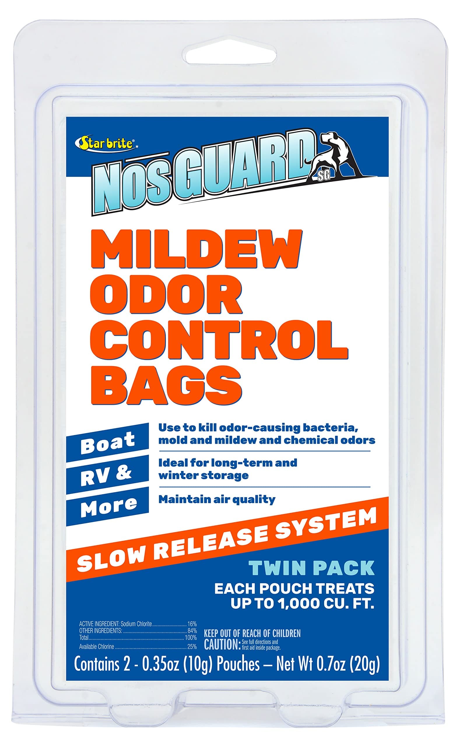 Mildew Odor Control - Slow Release System (2/pack