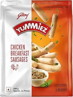 Godrej Chicken Breakfast Sausage Pouch, 500 g