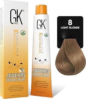 Color Cream 8.0 Intense Natural Light Blonde – 100% Grey Coverage | Semi, Demi-Permanent Results | 8–10 Vol Semi | 20-30-40 Vol Permanent – Salon Quality Hair Dye – For Women & Men 3.4 Oz