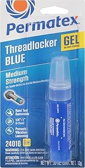 Permatex 24010 Medium Strength Threadlocker Blue Gel, 10 g Gel Twist Applicator