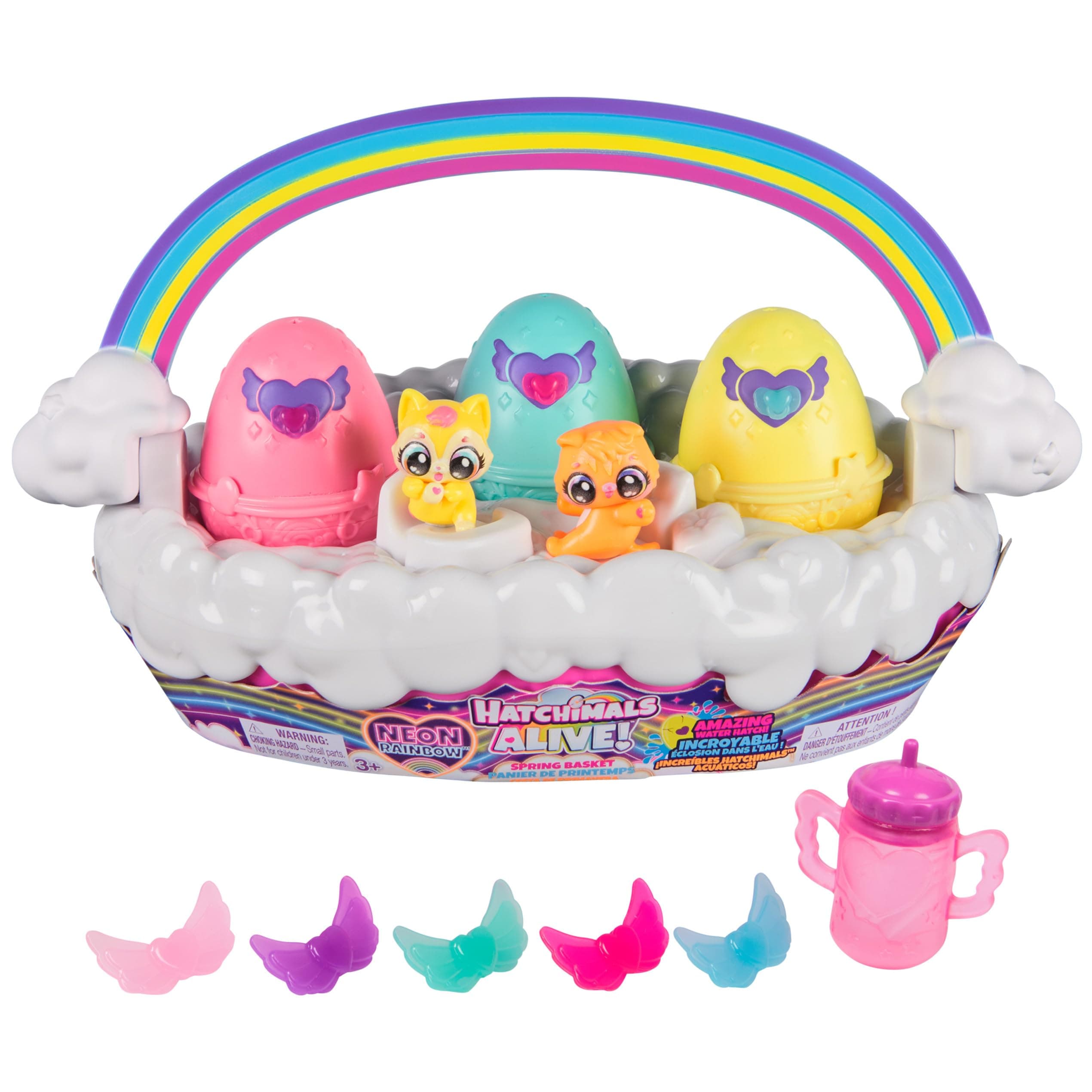 Neon Rainbow Spring Basket
