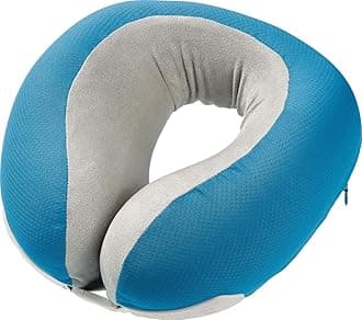 Go Travel Super Supportive & Ergonomic Memory Foam Dreamer Travel Neck Pillow (Light Blue)