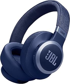 LIVE 770NC Wireless Over-Ear Headphones – Adaptive Noise Cancelling, JBL Signature Sound, 70H Battery, Smart Ambient & Bluetooth 5.3, JBLLIVE770NCBLU, Blue