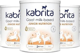 Junior Goat Milk Powder for Kids - Easy to Digest for Ages 2-7 - Immunity Boosting Containing Vitamin C, D, E, Protein & Calcium - Non-GMO Gentle on Sensitive Tummies - 14 Oz (Pack of 3)