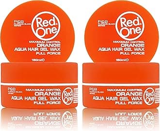 RedOne Hair Styling Orange 2x 150 ml | Edge Control | Ultra Hold | Gel Wax | Men & Women Hair Wax | Melon Scent | Maximum Control