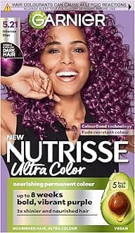 Garnier Nutrisse Ultra Color, Permanent Hair Dye, Intense Colour, For All Hair Types, 5.21 Intense Lilac