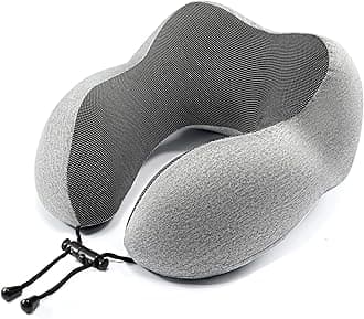 HomeifyAirplane Neck Pillow Travel Pillow 100% Pure Memory Foam Travel Pillow, Comfortable & Breathable Cover, Machine Washable,