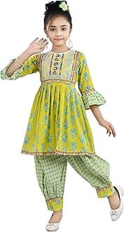 Arshia FashionsGirls Ethnic Wear Kurti and Dhoti Pant Set