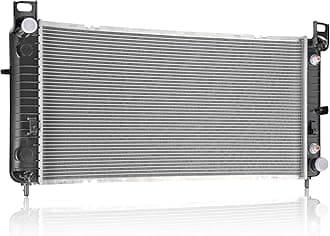 34" Core Radiator Complete Assembly Compatible with 2011-2013 Silverado 1500 6.0L 6.2L 2005-2011 Silverado 1500 4.3L 4.8L 2003-2004 Silverado 1500 6.0L 2423
