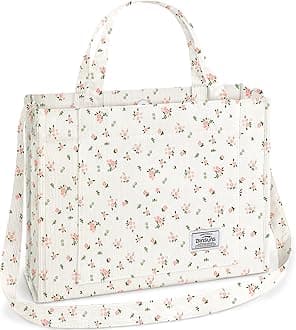 Corduroy Tote Bag for Women Small Satchel Bag Mini Tote Bag Aesthetic Crossbody Handbag - School Work Travel Shopping