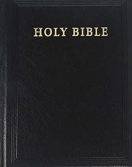 KJV Lectern Bible with Apocrypha, Black Goatskin Leather over Boards, KJ986:XAB: Pica Antique Reference Edition Goatskin Leather over Boards Black Art Gilt Edges