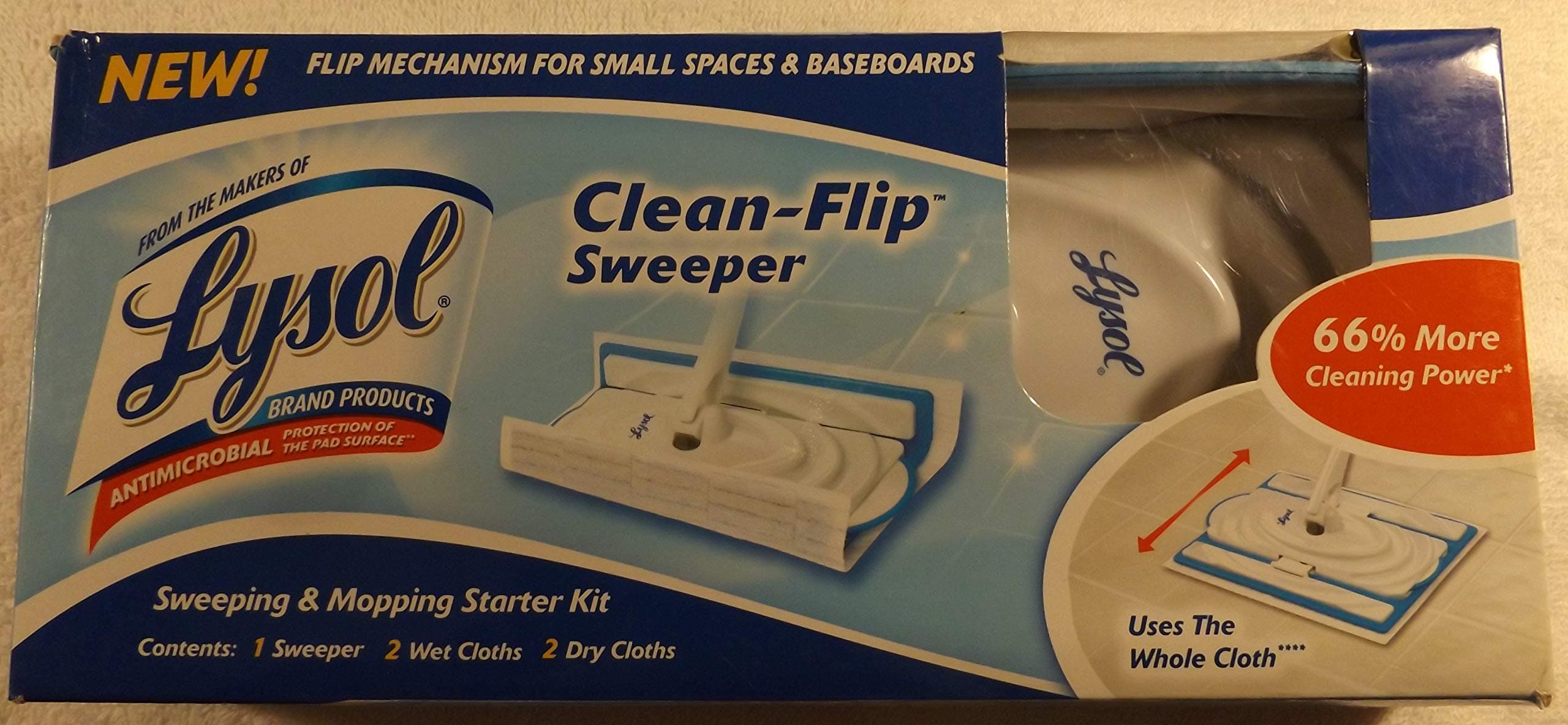 Lysol Clean-Flip Sweeper, Box Kit