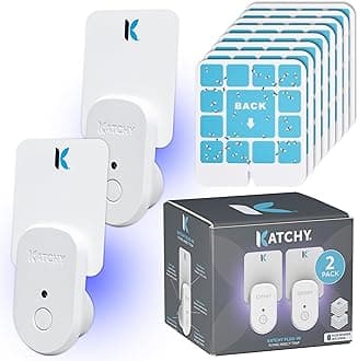 KATCHY - Plug-in Insect Trap Indoor, Catcher and Killer for House Flies, Mosquitoes, Fruit Flies, Gnants and Mosquitoes, Chemical Free, Eco-Friendly, Easy to Clean (2