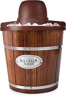 ICMW4NHDB 4-Quart Wood Bucket Ice Cream Maker
