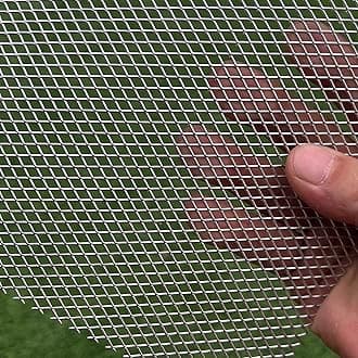 24"x16" 2-Pack 304 Stainless Steel Mesh Screen Wire Metal Mesh Screen Expanded Metal Sheet for Vent Rodent Mesh Pet Screen Dryer Vent Screen Sheets Animal cage net