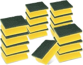 Heavy Duty Classic Nail Saver Scrub Sponge, Promo - 16 units/pack | Kitchen sponge | Dish sponge | Scrub | General Purpose Cleaning | Food Safe | Non-Rusting | Kitchen, Garage, Outdoor