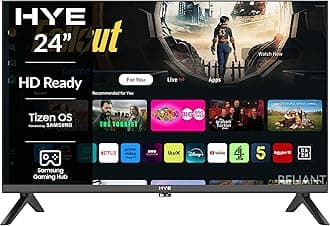 TV - Smart TV, 24" Screen Size, HD Ready Resolution, Samsung Tizen OS & Gaming Hub, Versatile Connectivity, Black, Perfect For Streaming, Gaming & Entertainment - 24HDS1008