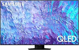 Samsung Smart TV, QLED, 65 Inch Carbon Silver, Neural Quantum Processor 4K, Smart Hub, Quantum HDR+, QA65Q80C - 2023 - International Version