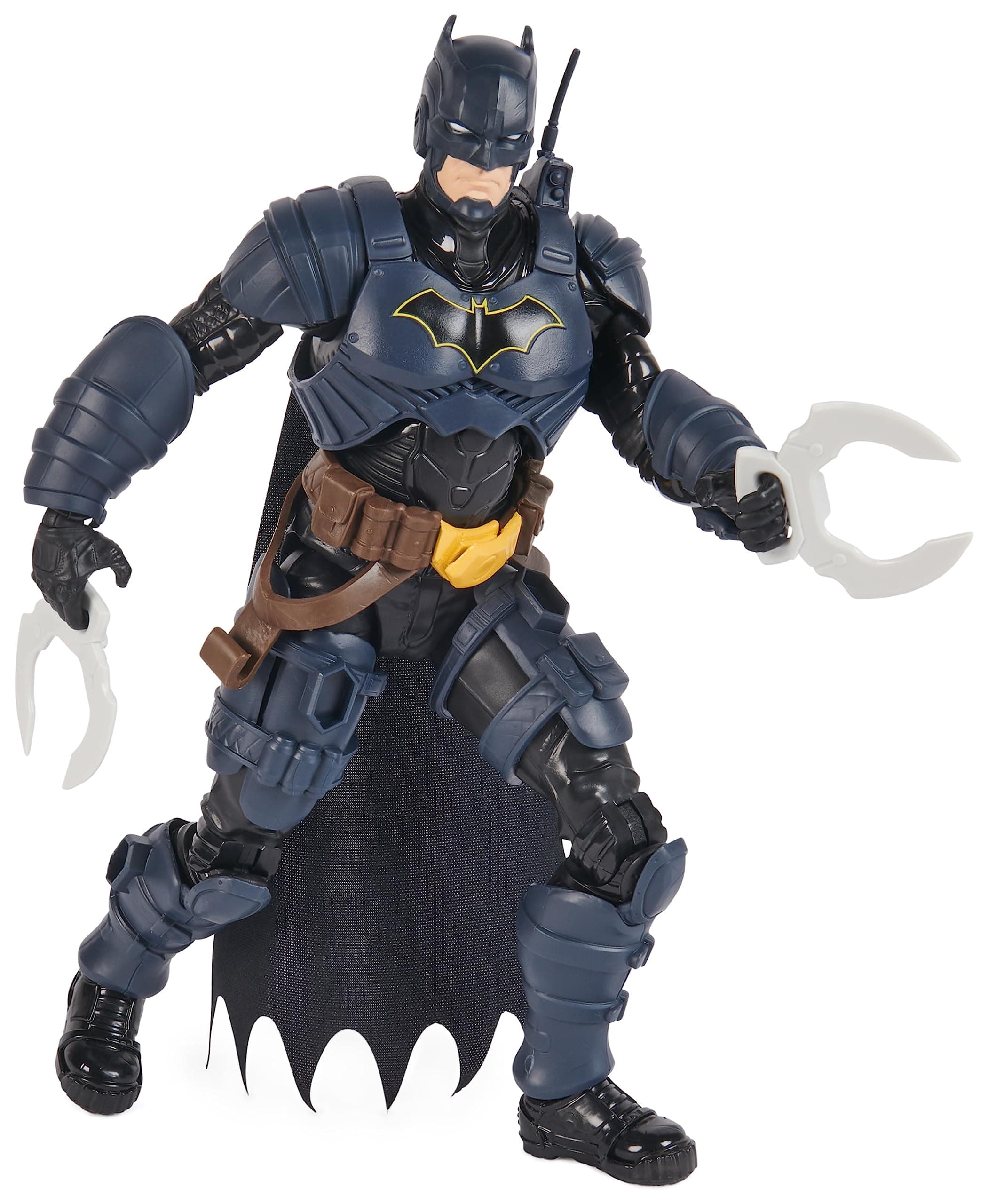 Batman Adventures, Batman Action Figure with 16 Armour Accessories, 17 Points of Articulation, 30cm, Super Hero Kids’ Toy for Boys and Girls