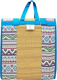 Home Tex Life Kora Grass Cushion Sleep Healthy, Easy Portable and Folding Mat (Africana,2 X 6 Ft,20 Mm Thickness)